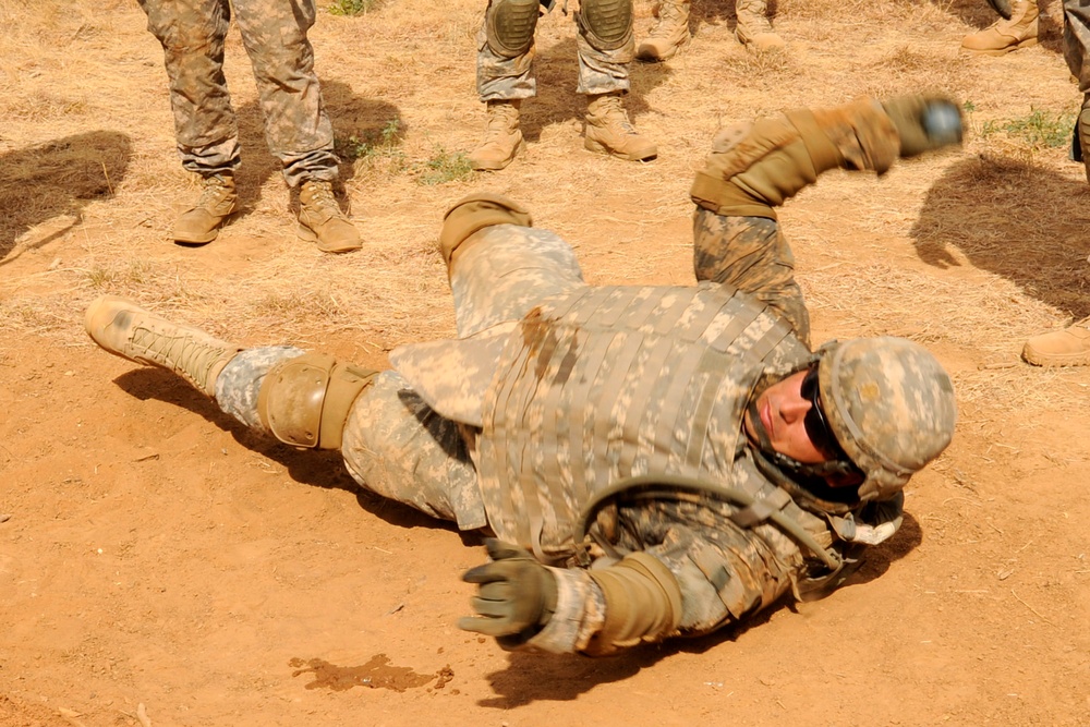 Task Force Raptor lines up for Warrior Tasks Lane