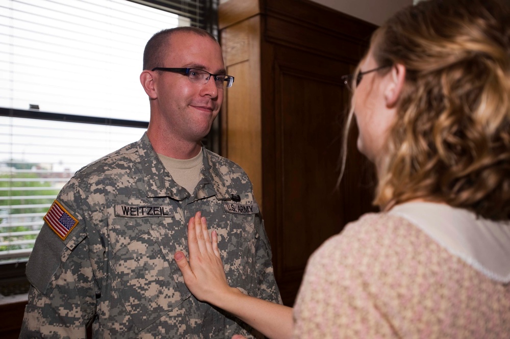 New officers commissioned into Indiana Army National Guard