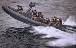 Raid on mock pirated vessel planned, launched from sea base