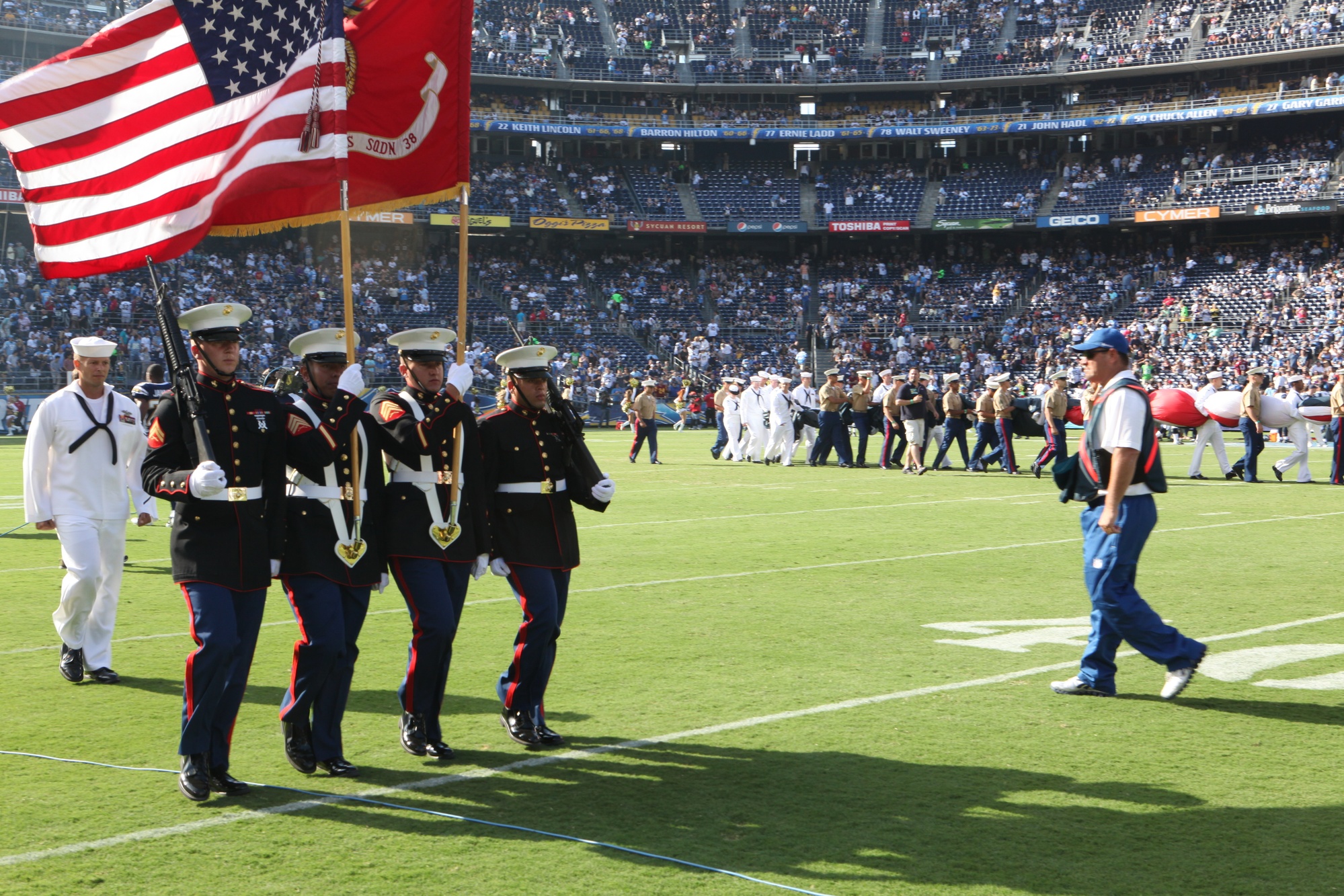 San Diego Chargers attend military appreciation day aboard MCAS Miramar