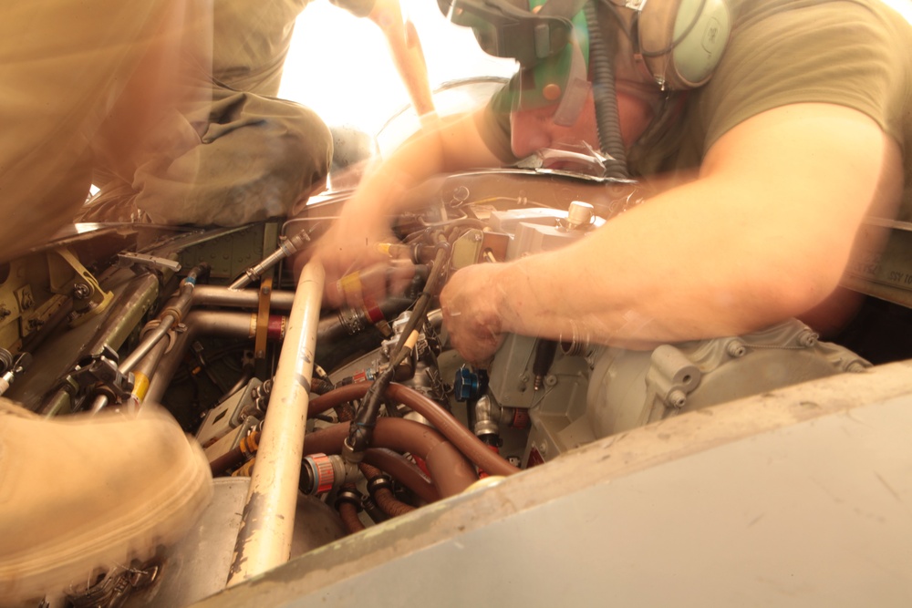 Electronics technicians keep Marine pilots flying in Afghanistan