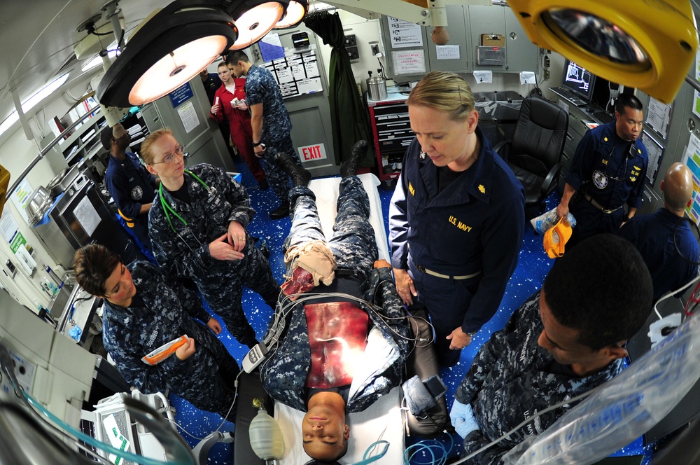 Rapid response drill USS John C. Stennis