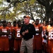 University of Texas football players and coaches show appreciation to Texas Guardsmen