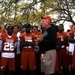 University of Texas football players and coaches show appreciation to Texas Guardsmen