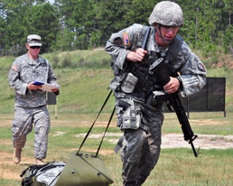 Army Guard Best Warrior competitors take on challenges here, at home