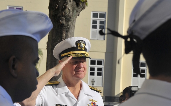 Welcoming ceremony at Sao Jose Fortress