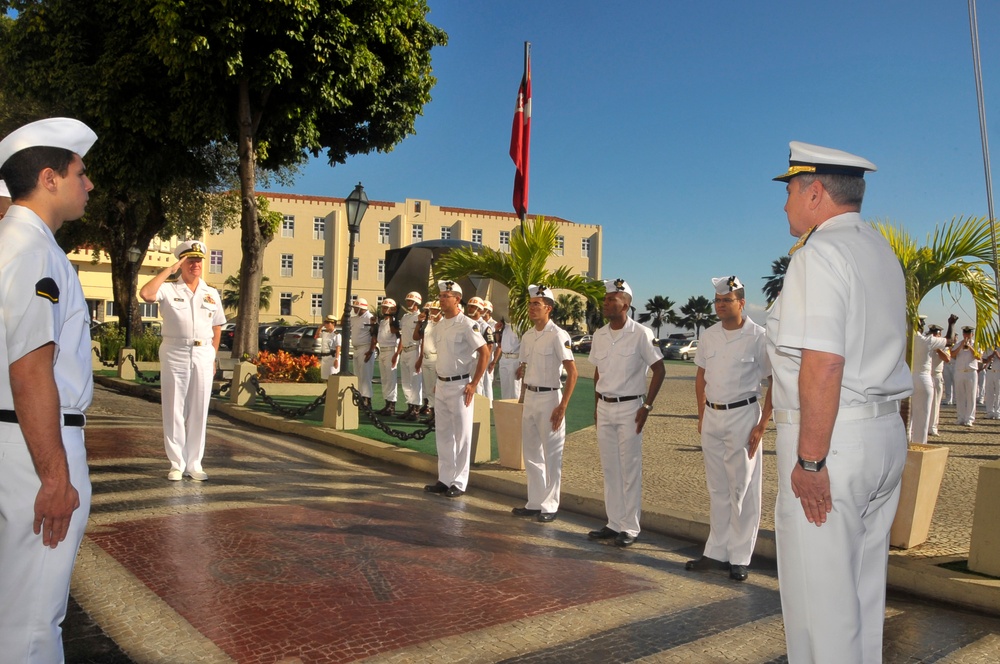 Welcoming ceremony at Sao Jose Fortress