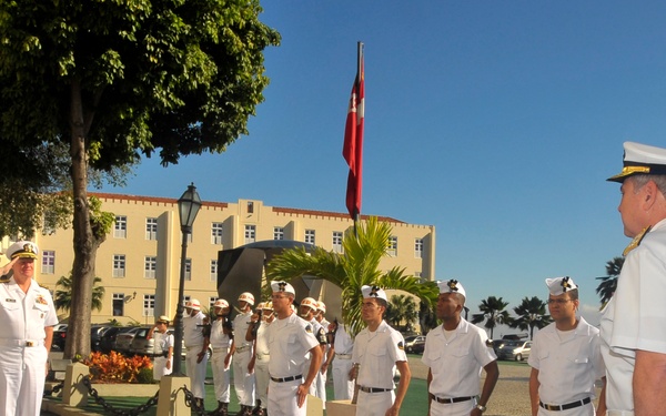 Welcoming ceremony at Sao Jose Fortress