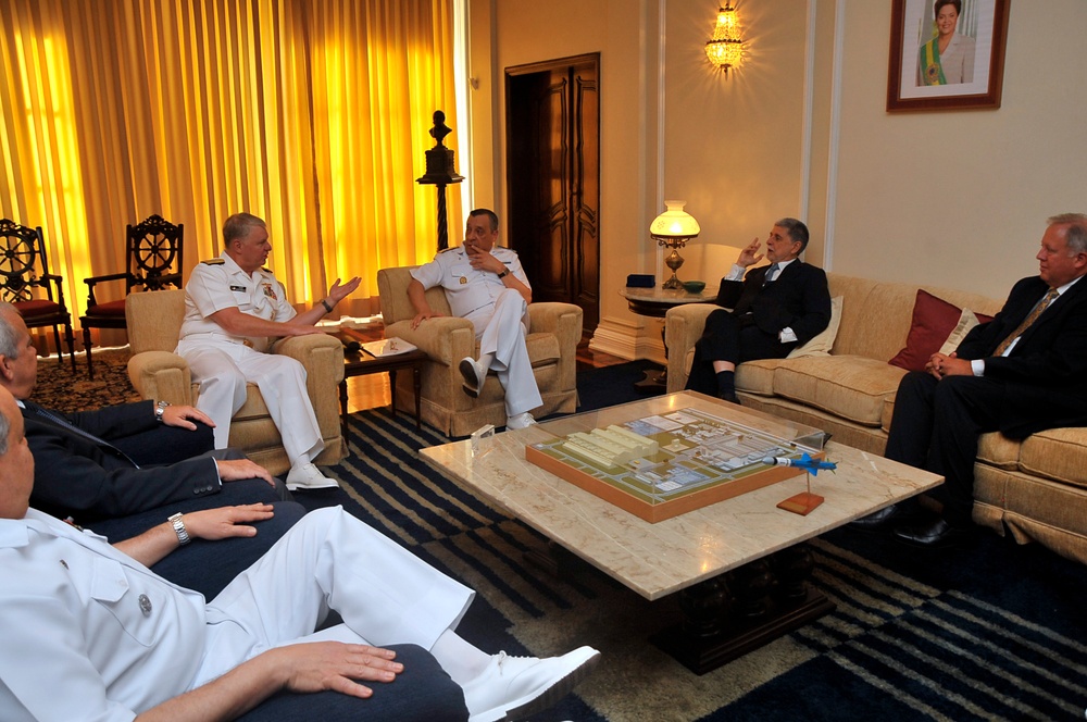 Welcoming ceremony at Sao Jose Fortress