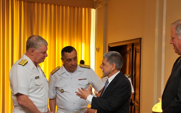 Welcoming ceremony at Sao Jose Fortress
