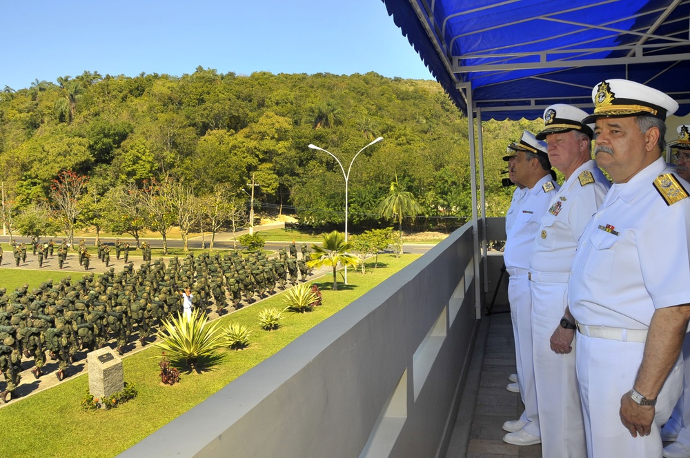 Welcoming ceremony at Sao Jose Fortress