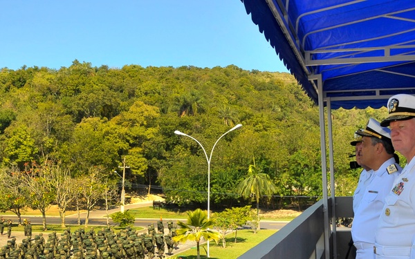 Welcoming ceremony at Sao Jose Fortress