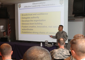 Soldiers attend leadership class at KSU