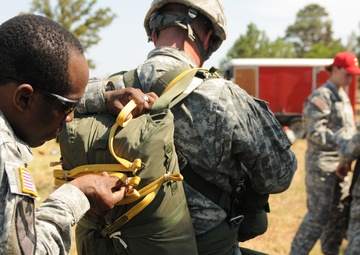 Riggers practice parachute packing quality control