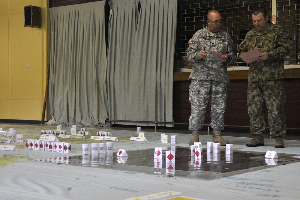 California National Guard's 40th Infantry Division runs the Combined Joint Task Force for Talisman Sabre 2011