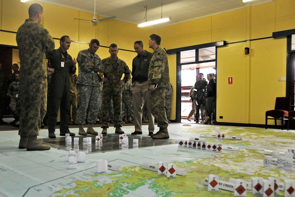 California National Guard's 40th Infantry Division runs the Combined Joint Task Force for Talisman Sabre 2011