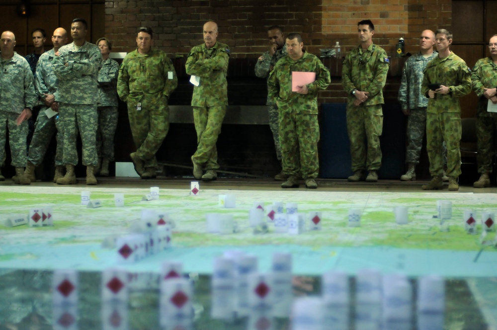 California National Guard's 40th Infantry Division runs the Combined Joint Task Force for Talisman Sabre 2011