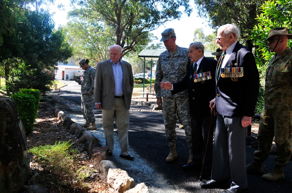 California National Guard's 40th Infantry Division gets a history lesson during Talisman Sabre 2011