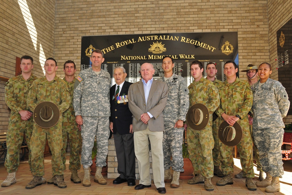 California National Guard's 40th Infantry Division gets a history lesson during Talisman Sabre 2011