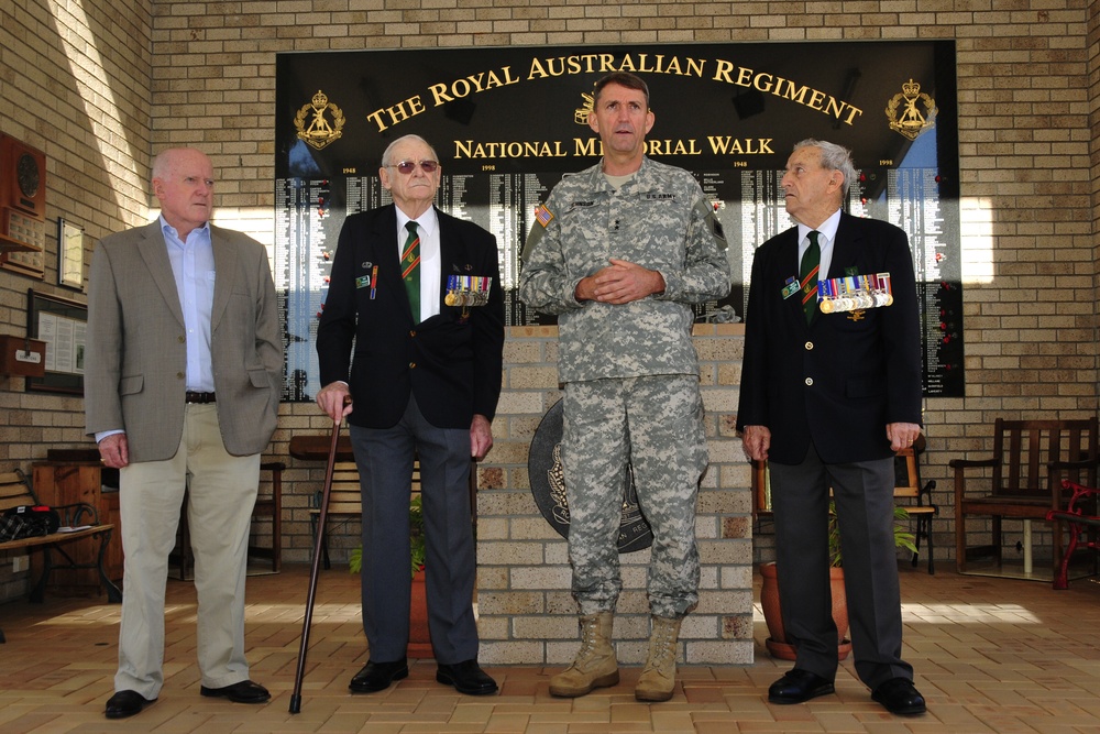 California National Guard's 40th Infantry Division gets a history lesson during Talisman Sabre 2011