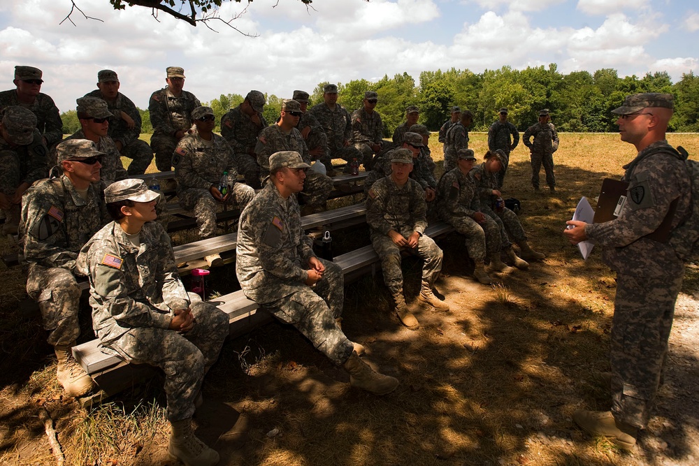 738th Medical Company conducts land navigation, Camp Atterbury