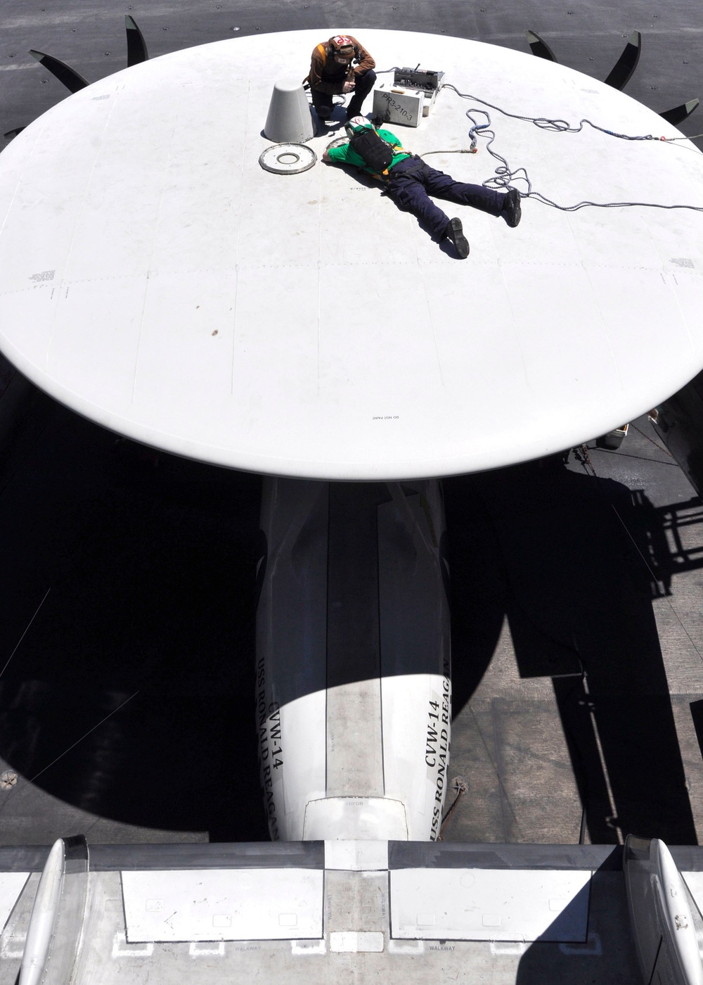 USS Ronald Reagan action