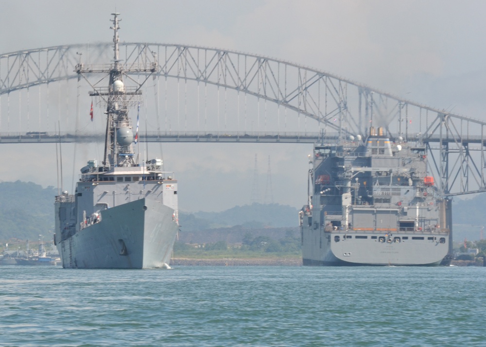 PANAMAX 2011 USS Thach USNS Lewis and Clark