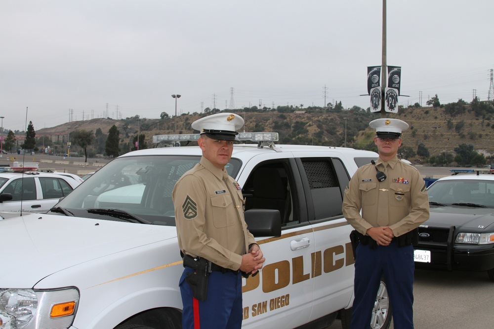 Depot law enforcement pays tribute to San Diego cop