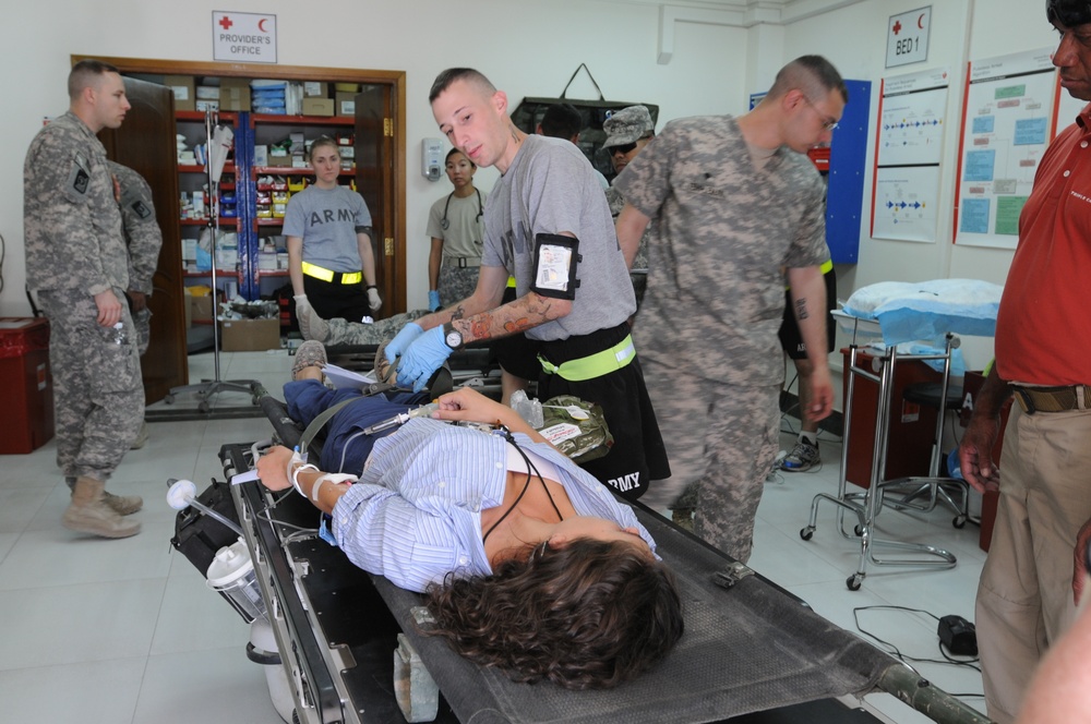 Emergency personnel sharpen skills with mass casualty exercise