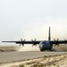 C-130 lands on dirt LZ