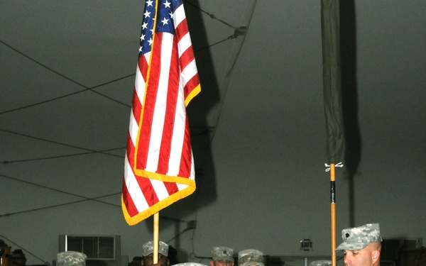1-182 Field Artillery transfers authority to 1-125 Field Artillery