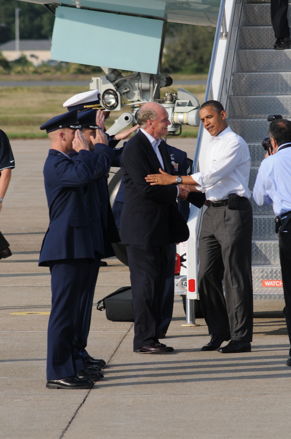 President Barack Obama Visits Air Station Cape Cod