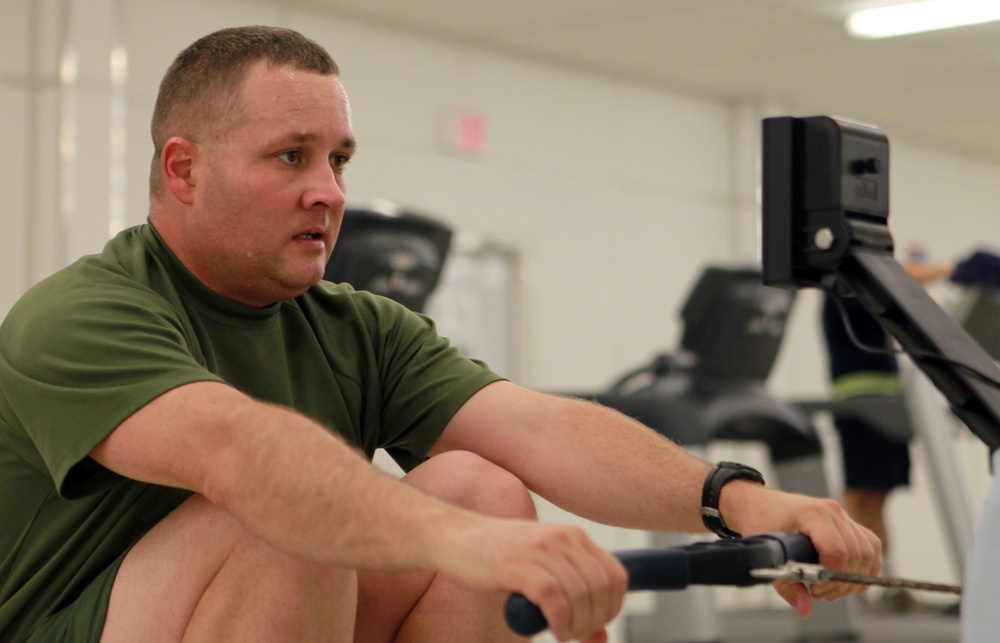 Division Marines run, row, cycle for wounded vets