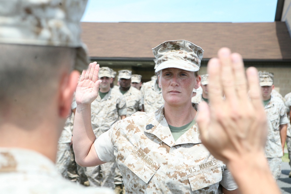 Lansdale, Pa., native and Marine OEF Veteran is promoted to next rank by son and father