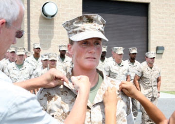 Lansdale, Pa., native and Marine OEF veteran is promoted to next rank by son and father