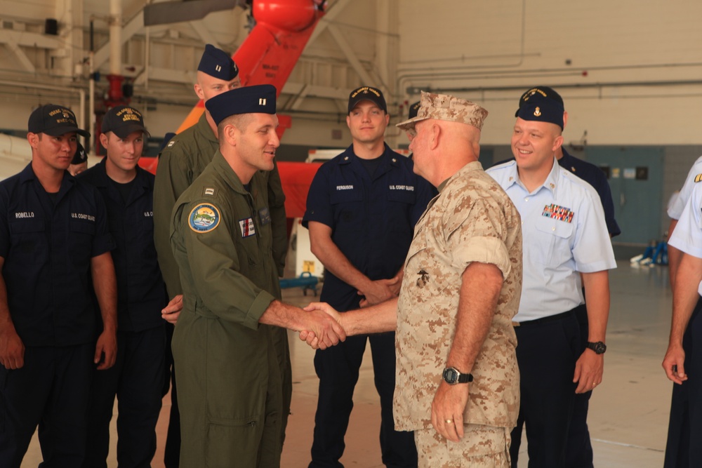 3rd MAW commander thanks Coast Guard after rescue