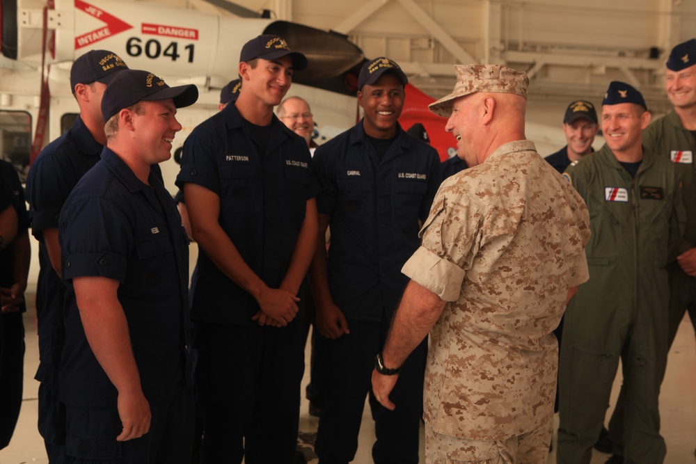 3rd MAW commander thanks Coast Guard after rescue