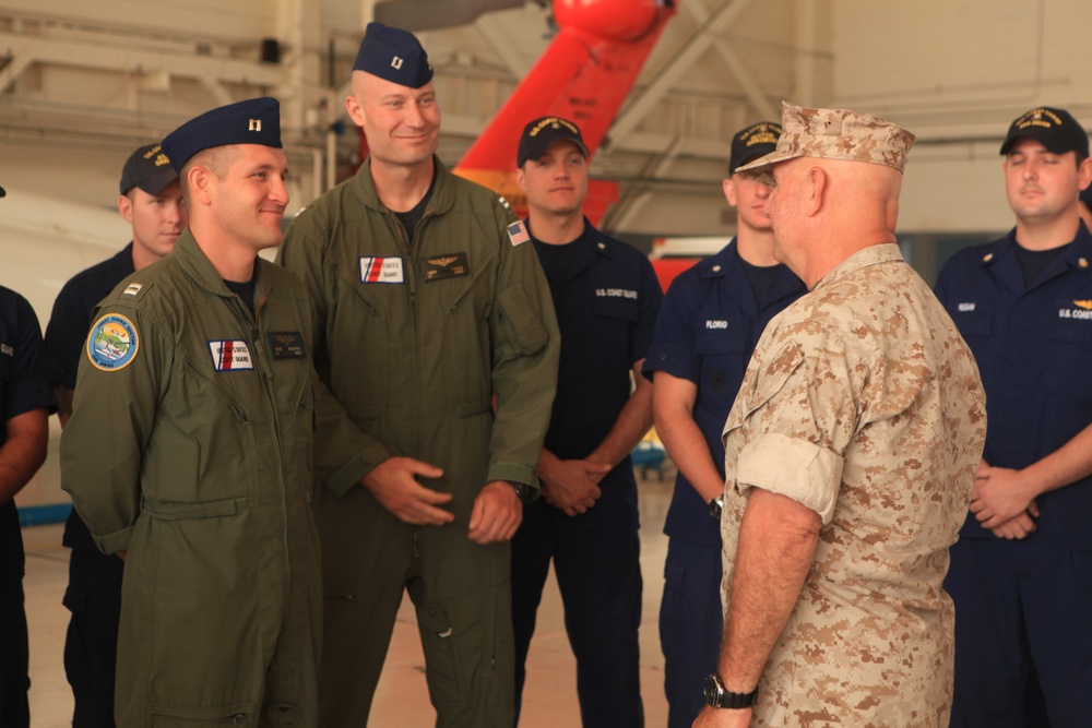 3rd MAW commander thanks Coast Guard after rescue