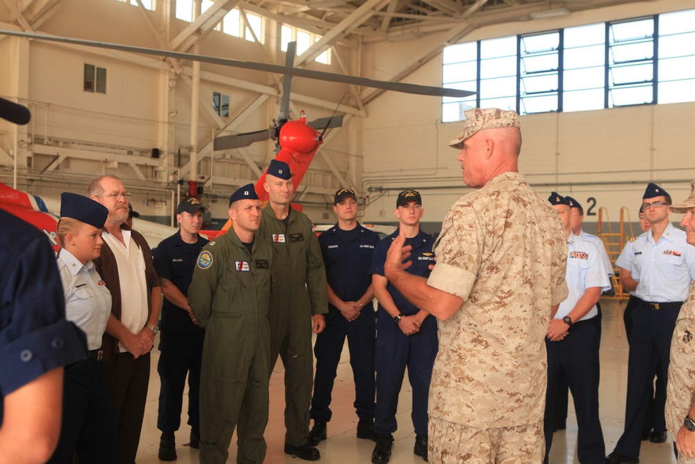 3rd MAW commander thanks Coast Guard after rescue