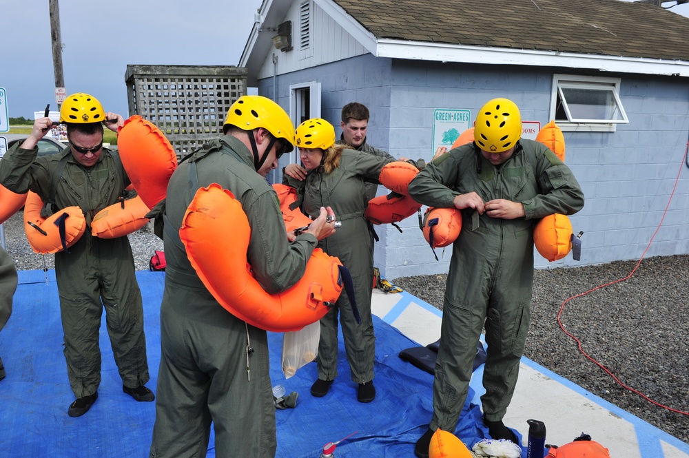 Water Survival training at Barnegat Light, NJ