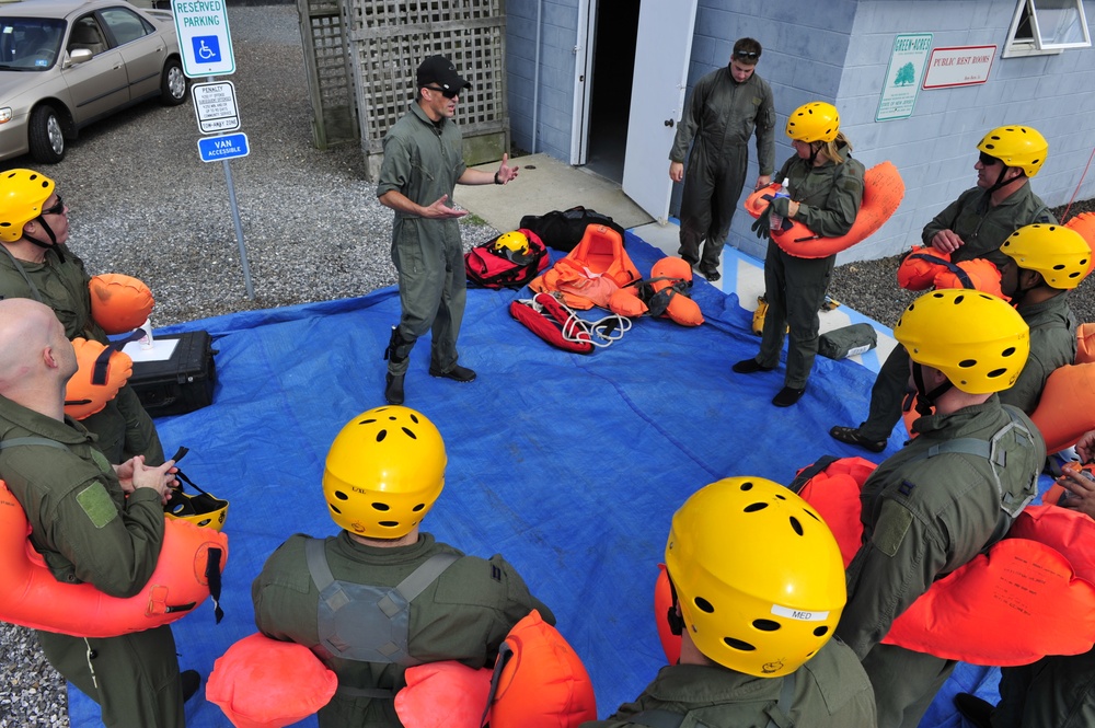 Water Survival training at Barnegat Light, NJ