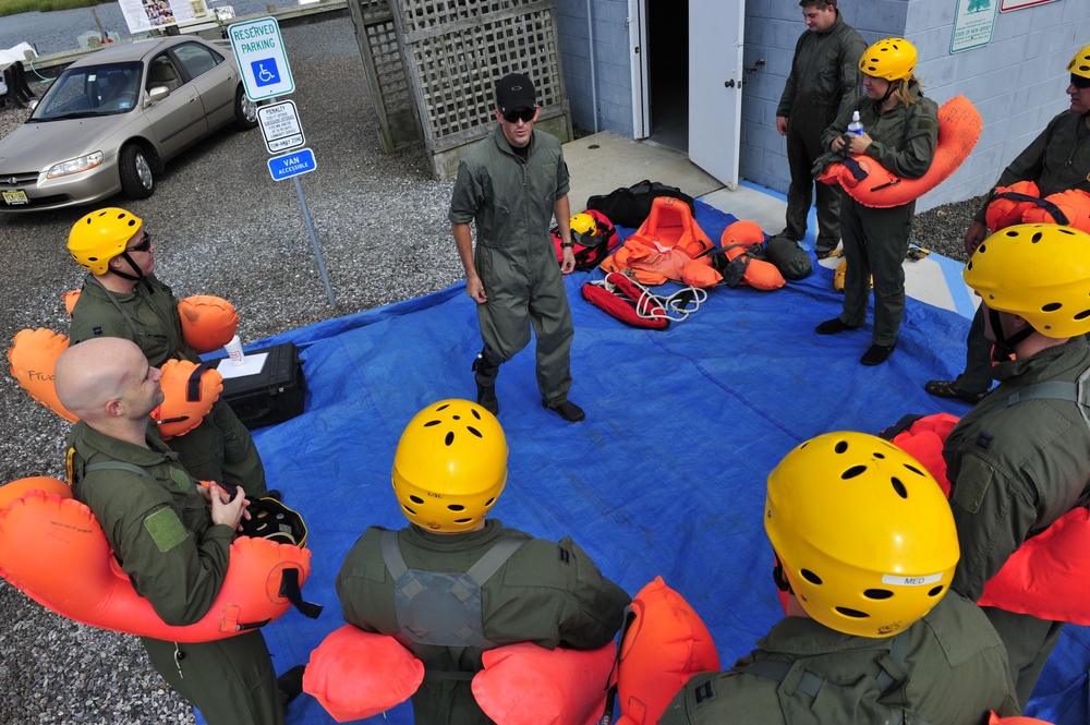 Water survival training at Barnegat Light, NJ