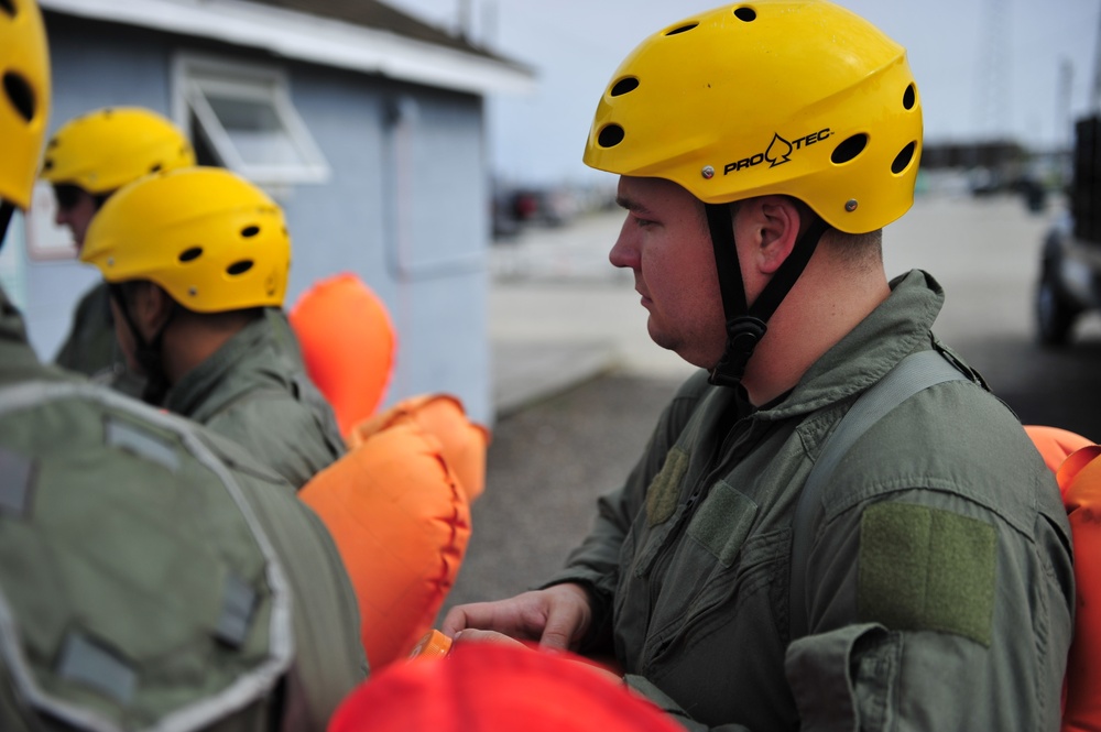 Water Survival training at Barnegat Light, NJ