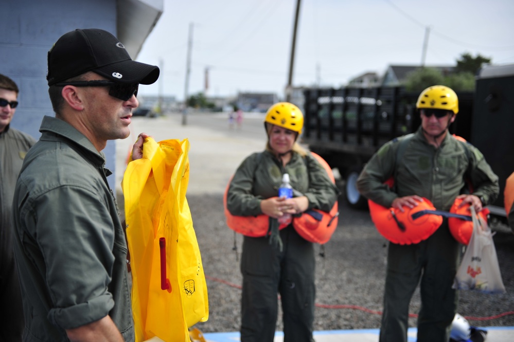 Water Survival training at Barnegat Light, NJ