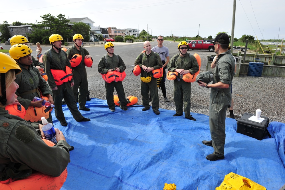 Water Survival training at Barnegat Light, NJ