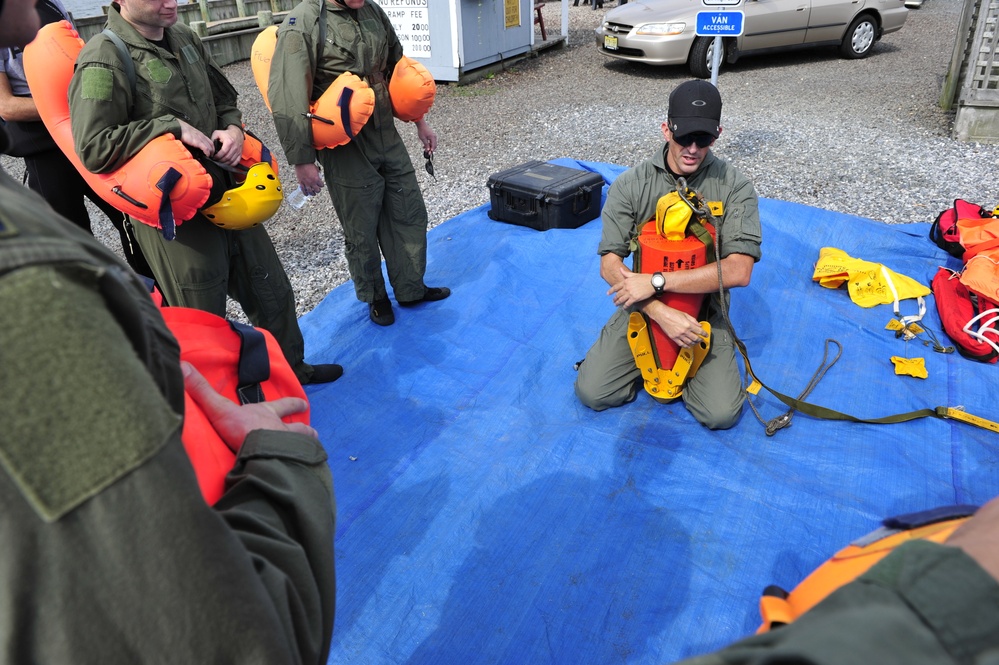 Water Survival training at Barnegat Light, NJ