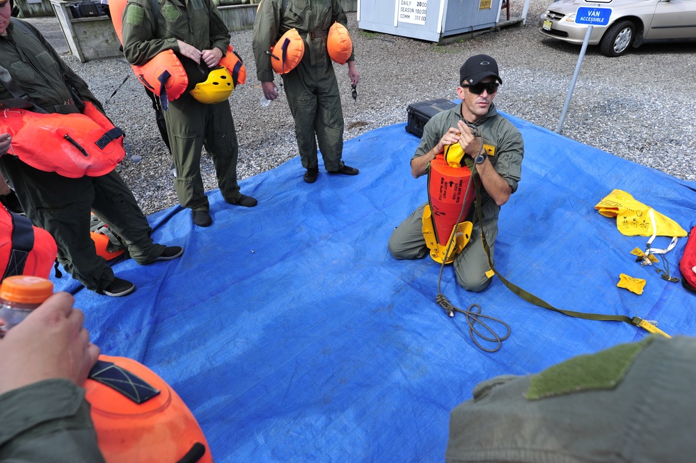 Water Survival training at Barnegat Light, NJ