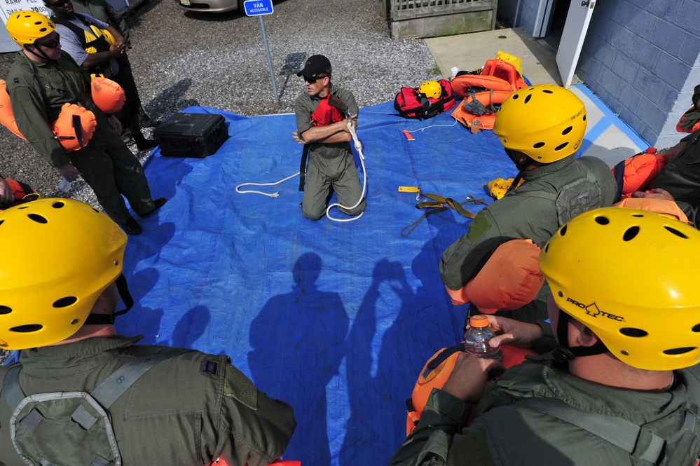 Water Survival training at Barnegat Light, NJ