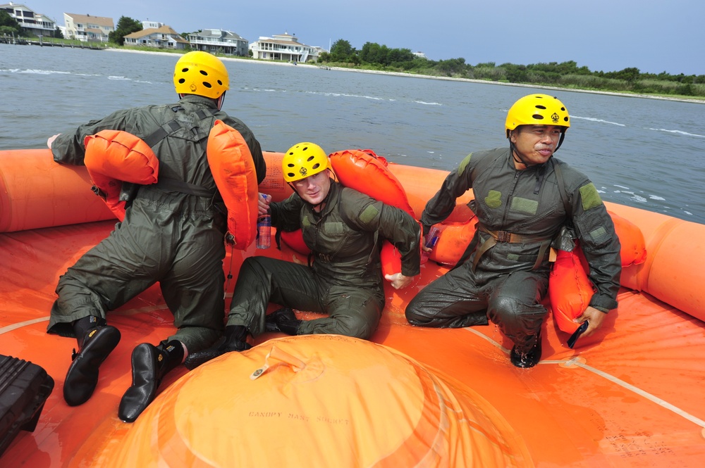 Water Survival training at Barnegat Light, NJ