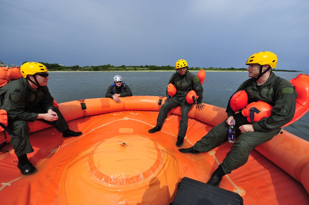 Water Survival training at Barnegat Light, NJ